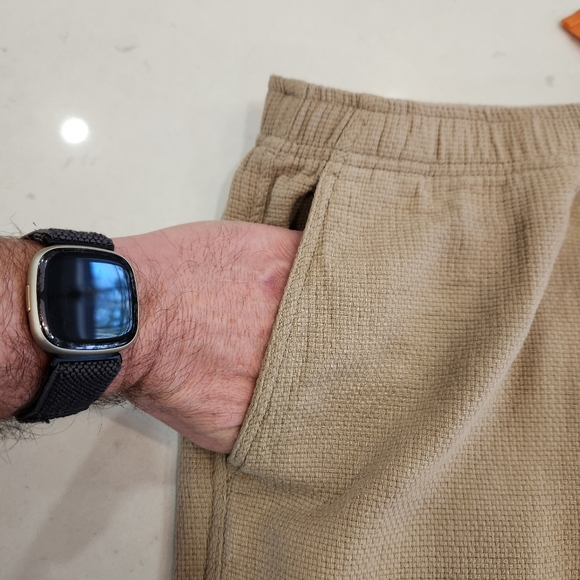 VTG Territory Ahead Pants Men's L Tan 32 Zephyr Cotton Basket-Weave Drawstring - Picture 6 of 15